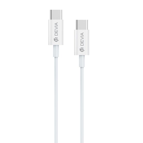 Devia cable Smart EC042 PD USB-C - USB-C 60W 3A white 6938595325380