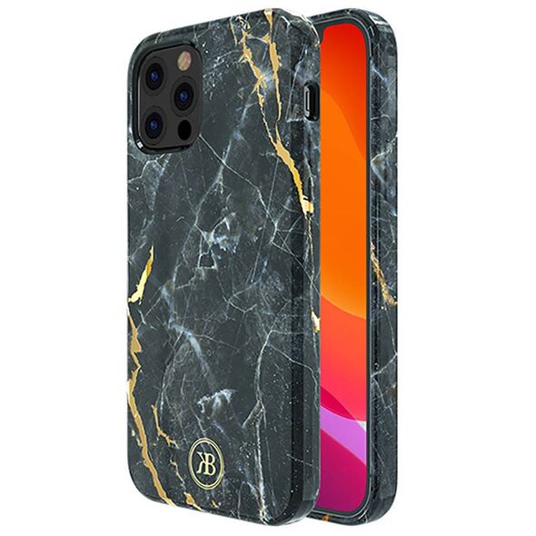 Case IPHONE 12 MINI Kingxbar Marble Series black 6959003590718