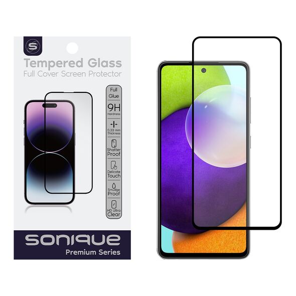 Hardy Glass Sonique Premium Series HD Full Cover 9H Samsung Galaxy A52 4G/5G / Galaxy A52s 5G Μαύρο 5210312026833