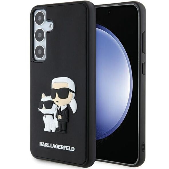 Karl Lagerfeld case for Samsung Galaxy S24 Plus KLHCS24M3DRKCNK black HC 3D RUBBER KC NFT 3666339241971