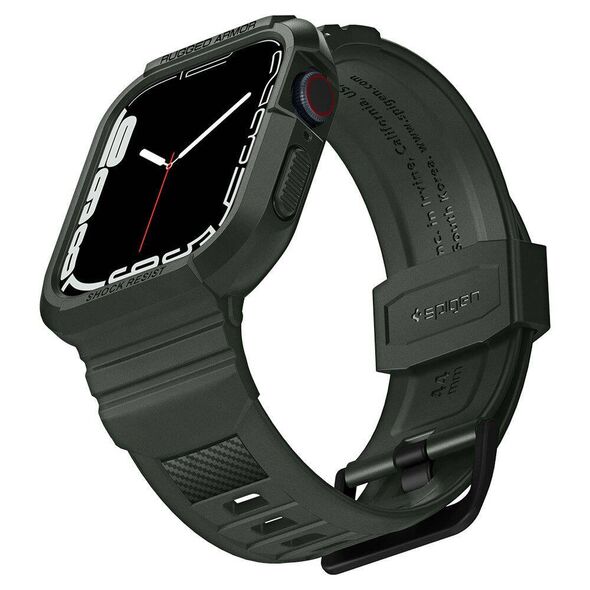 Strap for APPLE WATCH 4 / 5 / 6 / SE (44MM) Spigen Rugged Armor "Pro" Military Green 8809640254222