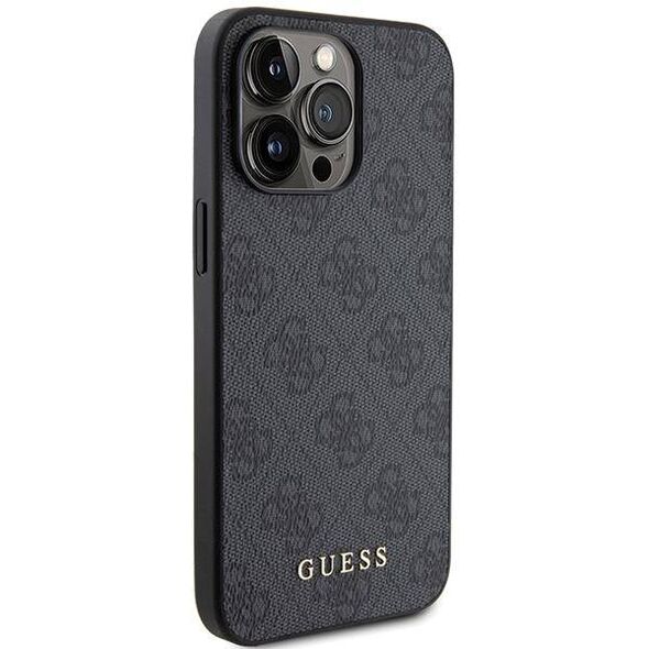 Original Case APPLE IPHONE 15 PRO Guess Hardcase 4G Big Metal Logo (GUHCP15LG4GFGR) gray 3666339171766