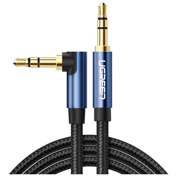 Ugreen audio cable AUX angled minijack 3.5 mm 2m blue (AV112)