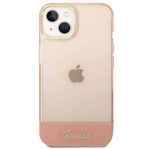 Original Case IPHONE 14 PLUS Guess Hardcase Translucent pink 3666339088354