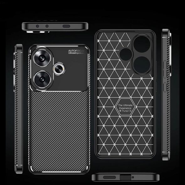 Techsuit Case for Xiaomi Poco F6 - Techsuit CarbonFiber - Black 5949419190726 έως 12 άτοκες Δόσεις