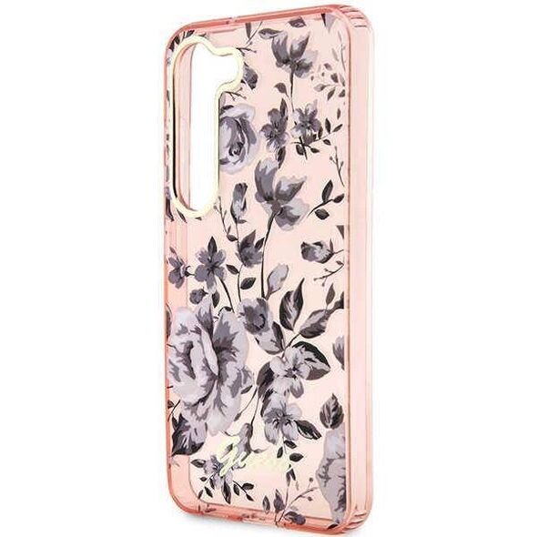 Original Case SAMSUNG GALAXY S23+ Guess Flower Collection (GUHCS23MHCFWSP) pink 3666339117238