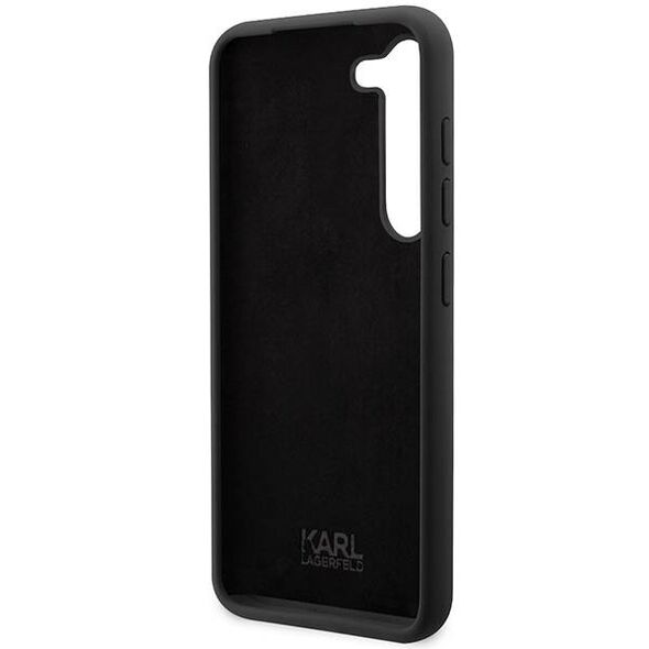 Original Case SAMSUNG GALAXY S24 Karl Lagerfeld Hardcase Silicone Choupette (KLHCS24SSNCHBCK) black 3666339242329