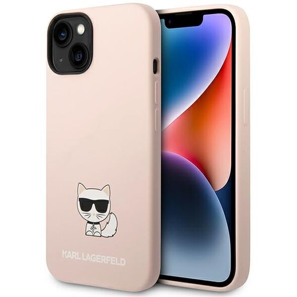 Karl Lagerfeld KLHCP14MSLCTPI iPhone 14 Plus 6.7 &quot;hardcase light pink / light pink Silicone Choupette Body