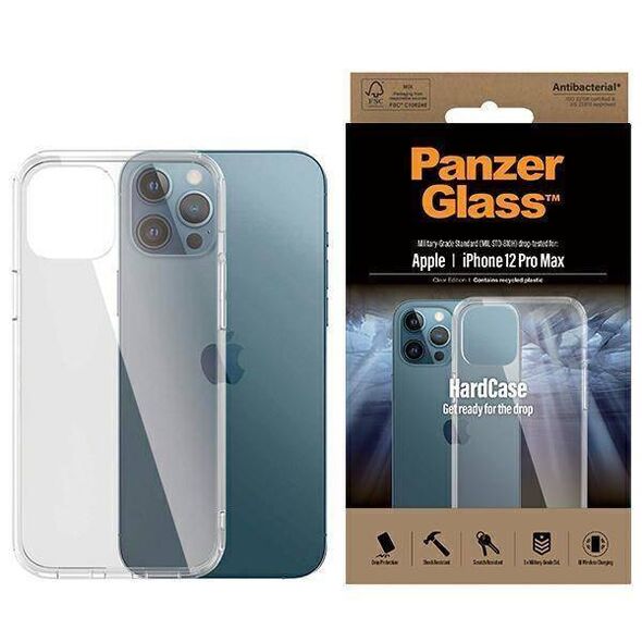 Case IPHONE 12 PRO MAX PanzerGlass ClearCase Antibacterial Military (0425) Grade Clear 5711724004254