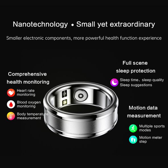 Techsuit Smart Ring Size 10, Diameter 19.8mm - Techsuit (R3) - Cyan 5949419202528 έως 12 άτοκες Δόσεις