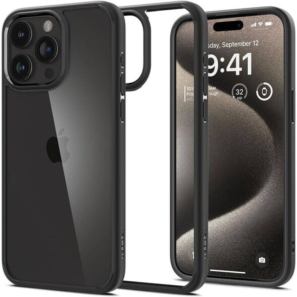 Case APPLE IPHONE 15 PRO MAX Spigen Ultra Hybrid Matte black 8809896749190