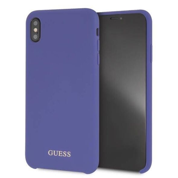 Original Case IPHONE XS MAX Guess Hard Case Silicone (GUHCI65LSGLUV) purple 3700740437377