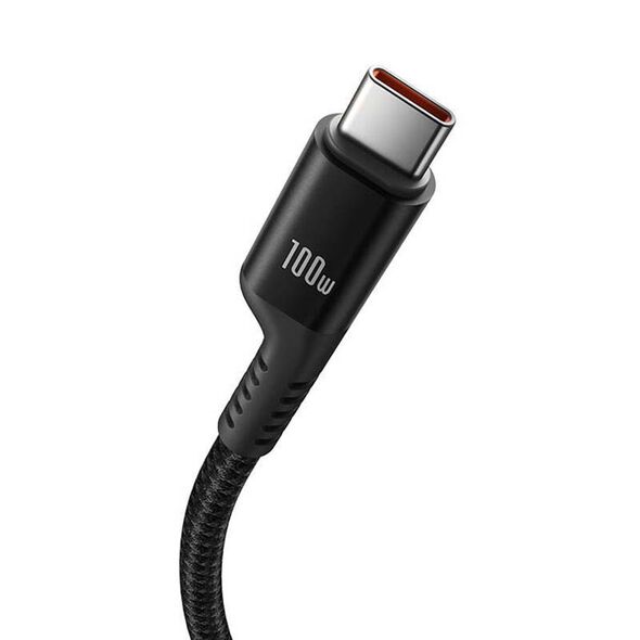 Cable Baseus Fish-Eye USB-C to USB-C 100W, 1m (Black) 6932172658007