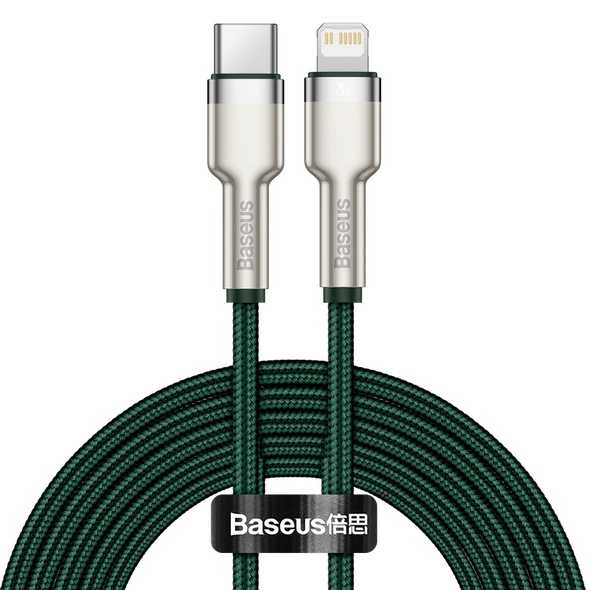 Baseus USB-C cable for Lightning 2m (green) 6953156202139