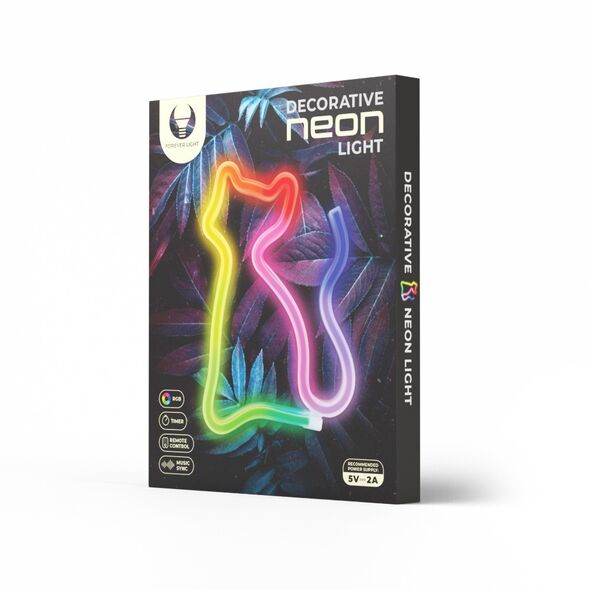 Neon LED RGB CAT FLRN03 + RC Forever Light 5900495398079