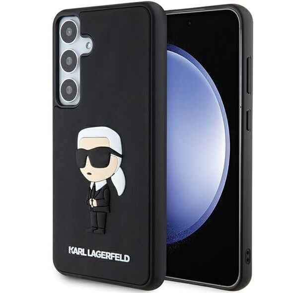 Karl Lagerfeld case for Samsung Galaxy S24 KLHCS24S3DRKINK black HC 3D RUBBER IKONIK NFT 3666339241995