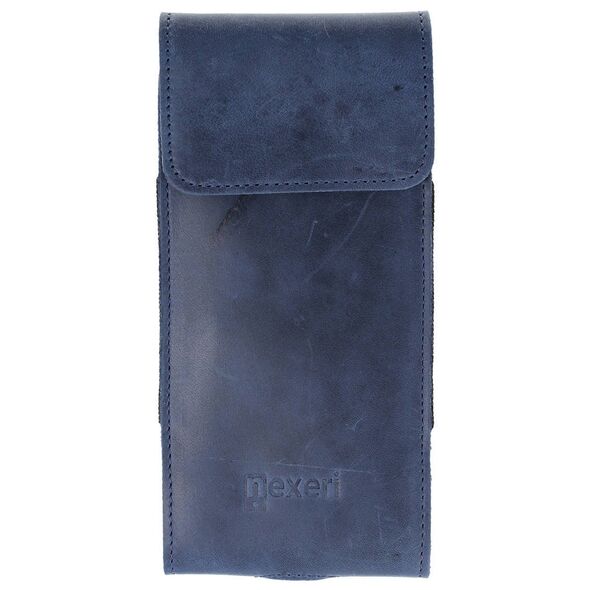 Leather Vertical Holster SAMSUNG GALAXY S23+ / S23 ULTRA / S20 ULTRA / OPPO A98 5G / REDMI 12 for Belt Nexeri 3D Crazy XXL navy blue 5904161113614