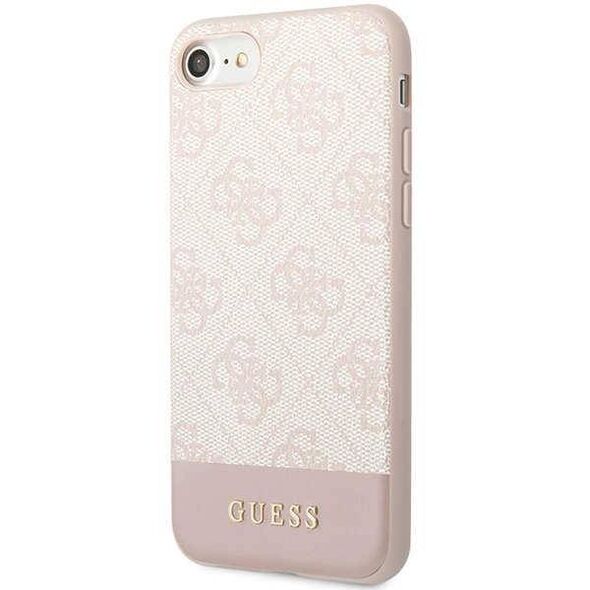 Original Case IPHONE SE 2022 / SE 2020 / 7 / 8 Guess Hard Case 4G Stripe Collection (GUHCI8G4GLPI) pink 3666339118907