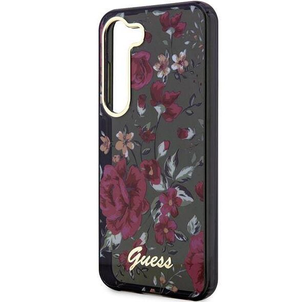 Original Case SAMSUNG GALAXY S23 Guess Flower Collection (GUHCS23SHCFWSA) green 3666339117252