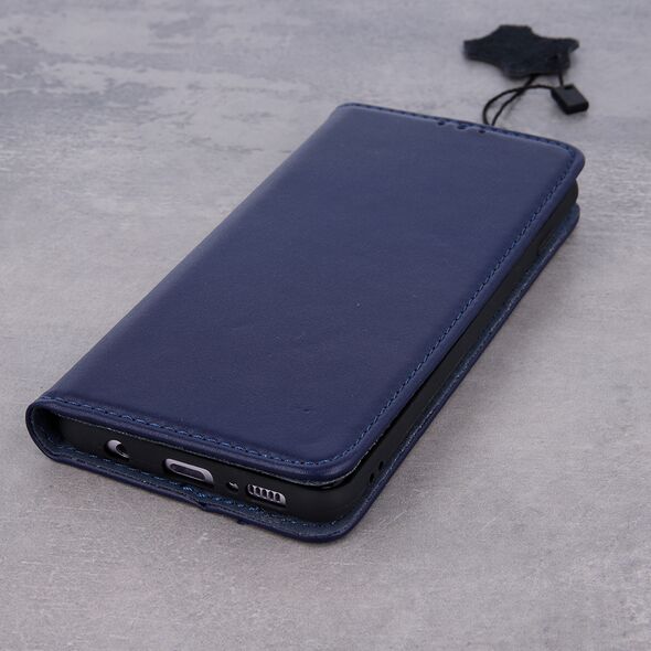 Genuine Leather Smart Pro for Samsung Galaxy A05S navy blue 5907457726161