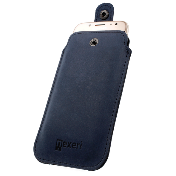 Sleeve Phone Case SAMSUNG GALAXY S24 ULTRA / A15 4G/5G / A25 5G Nexeri Leather Pocket XXL+ navy blue 5904161148852