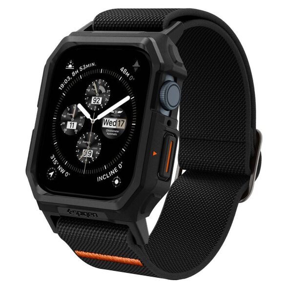 Case APPLE WATCH 4 / 5 / 6 / 7 / 8 / 9 / SE ( 44 / 45 MM) Spigen Lite Fit ”Pro” black 8809896754118