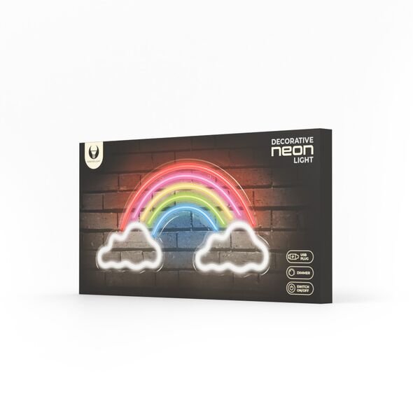 Neon PLEXI LED RAINBOW ON CLOUDS multicolor FPNE32 Forever Light 5907457768864