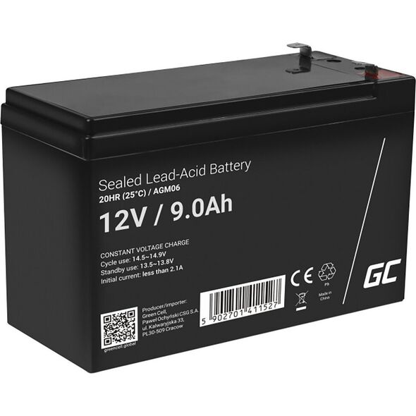 Green Cell Battery 12V/9Ah (AGM06)