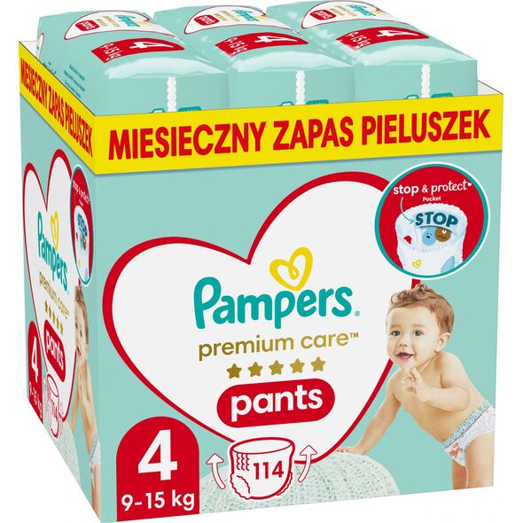 Pampers Pants Premium Care 4 πάνες, 9-15 κιλά, 114 τεμ.