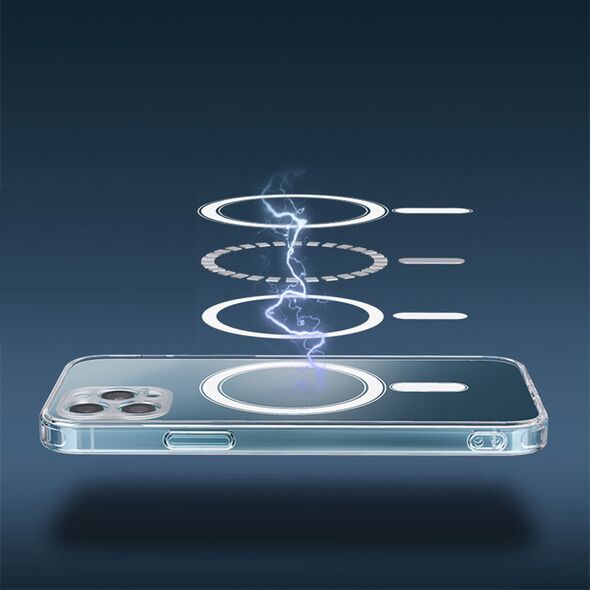 Anti Shock 1,5 mm Mag case for iPhone 14 6,1&quot; transparent camera protection 5900495044112