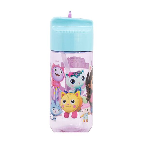 Stor Water bottle with Straw for Kids STOR 21236 430 ml Gabby's Dollhouse (pink&blue) 069250  21236 έως και 12 άτοκες δόσεις 8412497212361