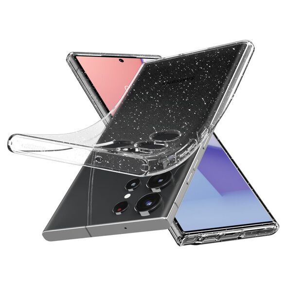 Spigen Spigen - Liquid Crystal Glitter - Samsung Galaxy S23 Ultra - Crystal Quartz 8809896740197 έως 12 άτοκες Δόσεις