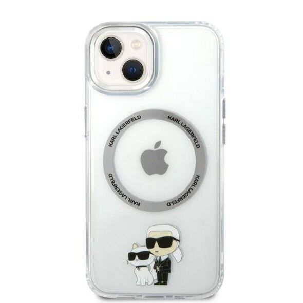 Original Case IPHONE 14 PLUS Karl Lagerfeld Hardcase Iconic Karl&Choupette Magsafe (KLHMP14MHNKCIT) transparent 3666339087616