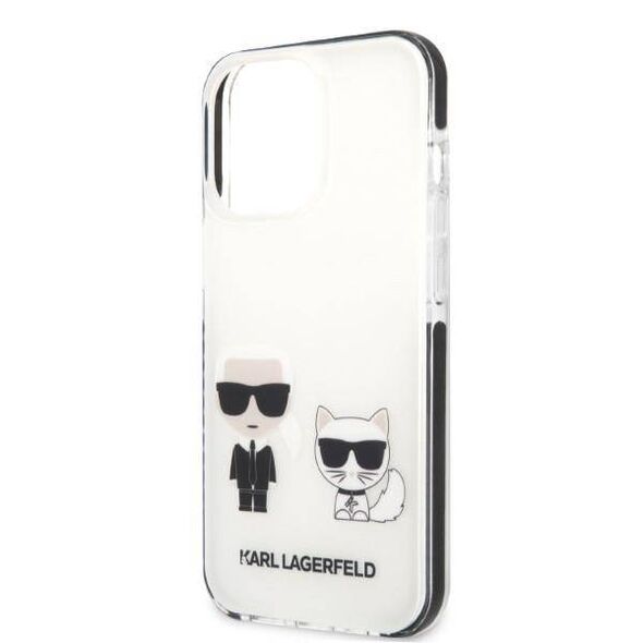 Original Case IPHONE 13 PRO MAX Karl Lagerfeld Hardcase Karl & Choupette white 3666339048631