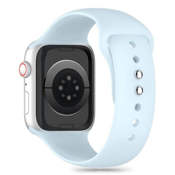 Strap for APPLE WATCH 3 / 4 / 5 / 6 / 7 / 8 / 9 / SE (38 / 40 / 41 MM) Tech-Protect Silicone Sky light blue 5906302310128