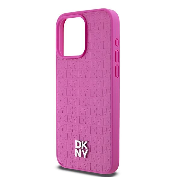 DKNY case for iPhone 15 Pro Max 6,7&quot; DKHMP15XPSHRPSP brown HC Magsafe pu repeat pattern w stack logo 3666339261962