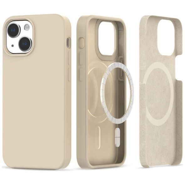 Case IPHONE 13 / 14 Tech-Protect Silicone MagSafe beige 9319456604955