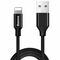 Baseus Yiven fabric braided cable USB / Lightning 1.8M black (CALYW-A01) 6953156253667