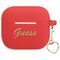 Guess GUA3LSCHSR AirPods 3 cover red/red Silicone Charm Heart Collection 3666339039110