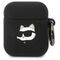 Karl Lagerfeld KLA2RUNCHK AirPods 1/2 cover black/black Silicone Choupette Head 3D 3666339087890