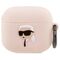 Karl Lagerfeld KLA3RUNIKP AirPods 3 cover pink/pink Silicone Karl Head 3D 3666339087883