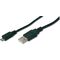 Kabel USB Digitus USB-A - microUSB 1 m Czarny (AK300110010S)