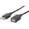 Kabel USB Manhattan USB-A - USB-A 1 m Czarny (308519)