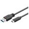 Kabel USB PremiumCord USB-A - 1 m Czarny (ku31ca1bk)