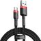 Kabel USB Baseus USB-A - USB-C 3 m Czarno-czerwony (CATKLF-U91)