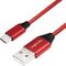 Kabel USB LogiLink USB-A - USB-C 1 m Czerwony (CU0148)