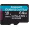 Karta Kingston Canvas Go! Plus MicroSDXC 64 GB Class 10 UHS-I/U3 A2 V30 (SDCG3/64GBSP)