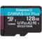 Karta Kingston Canvas Go! Plus MicroSDXC 128 GB Class 10 UHS-I/U3 A2 V30 (SDCG3/128GBSP)