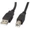 Kabel USB Lanberg USB-A - USB-B 0.5 m Czarny (CA-USBA-10CC-0005-BK)