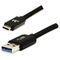 Kabel USB Logo USB-A - USB-C 1 m Czarny